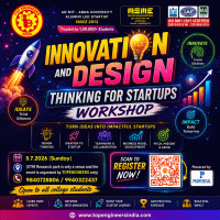 Innovation and Design Thinking for Startups Workshop 2026 venue Poster